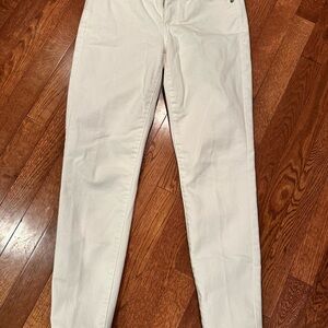 Banana Republic White Skinny Fit Pants
